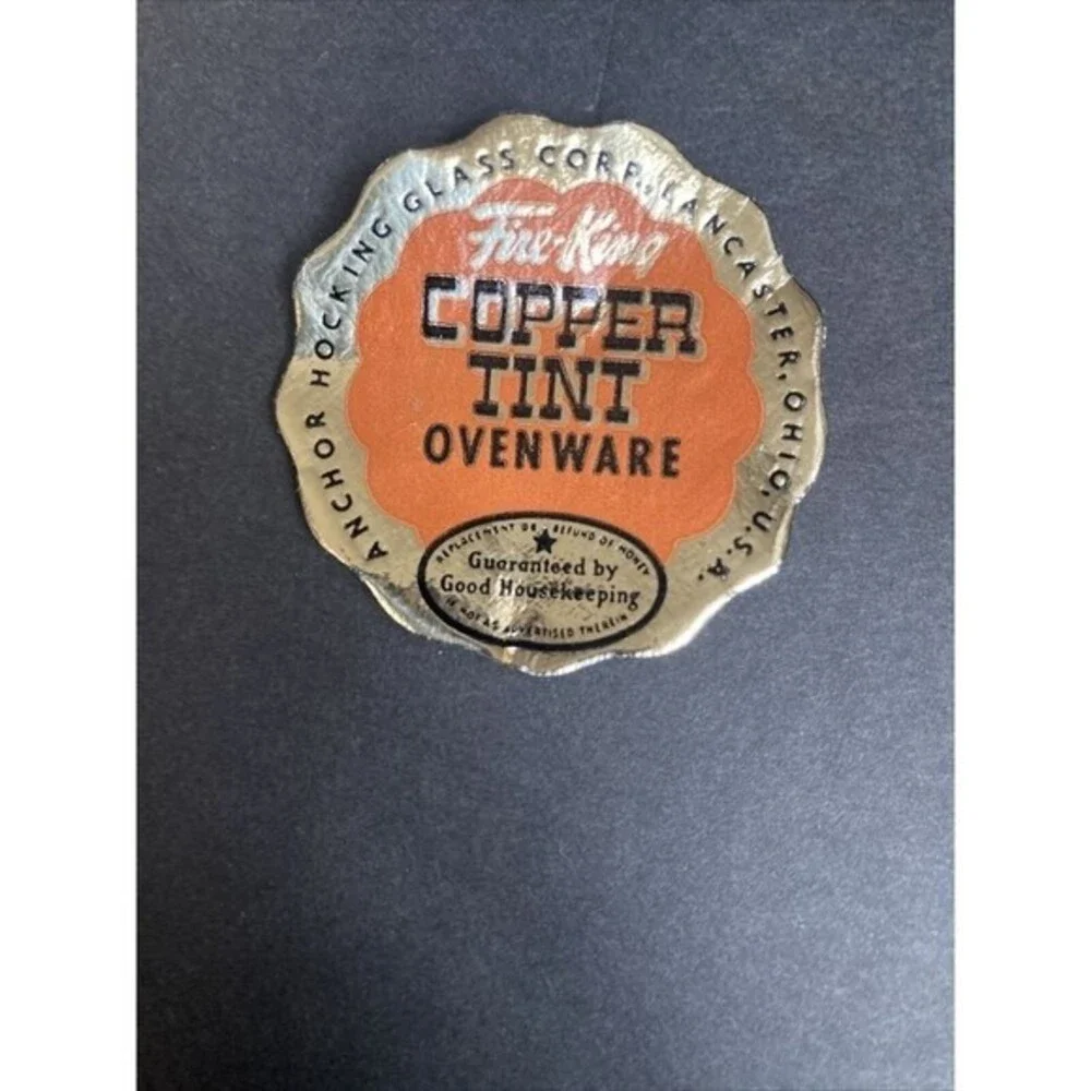 VTG Fire King Copper Tint Peach Luster #424 Dessert Cup Bowls 6 Oz Set Of 2